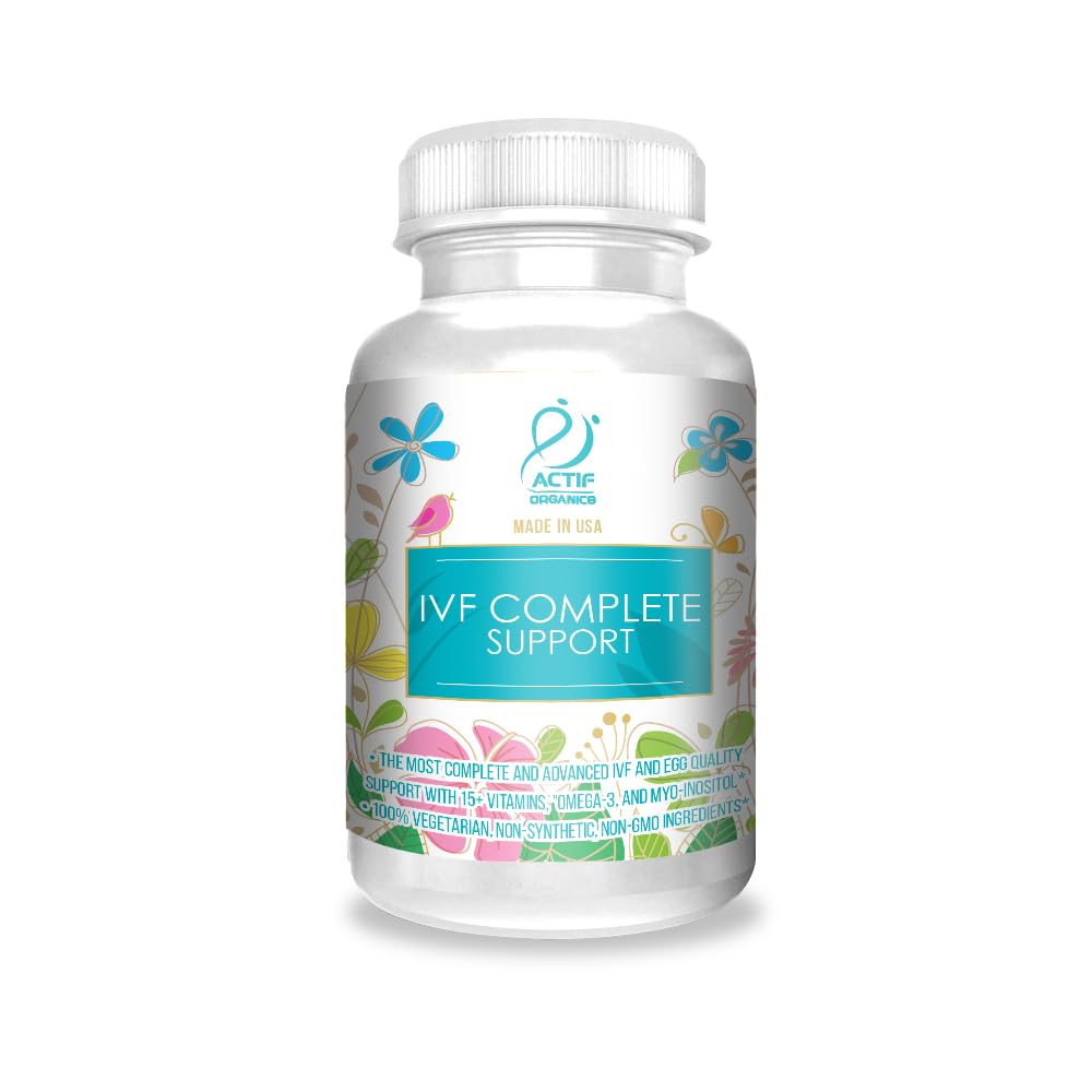 ACTIF IVF Complete Support with 15+ Advanced Factors for Egg Quality and Ovulation Softgels 90 Count