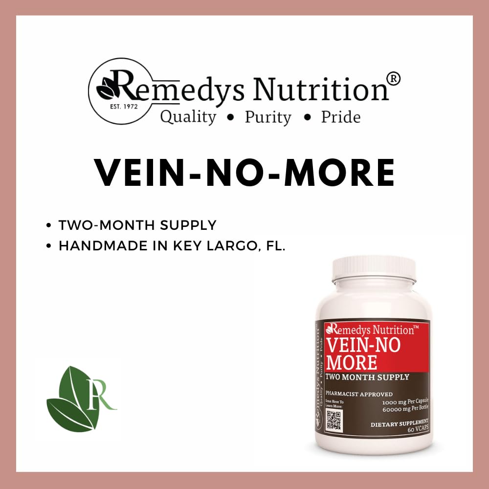 Remedy’s Nutrition Vein No More 60 Capsules