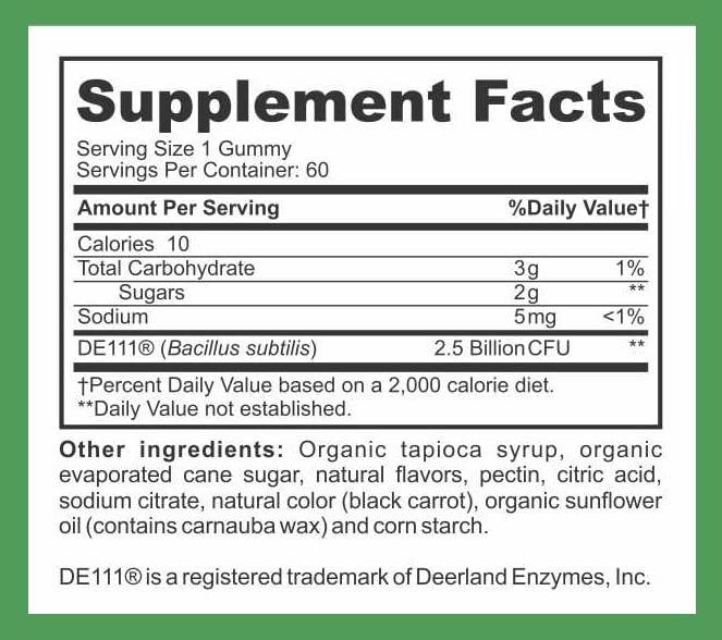 LifeSource Vitamins Probiotic Gummies Organic for All Ages, 60 Gummies