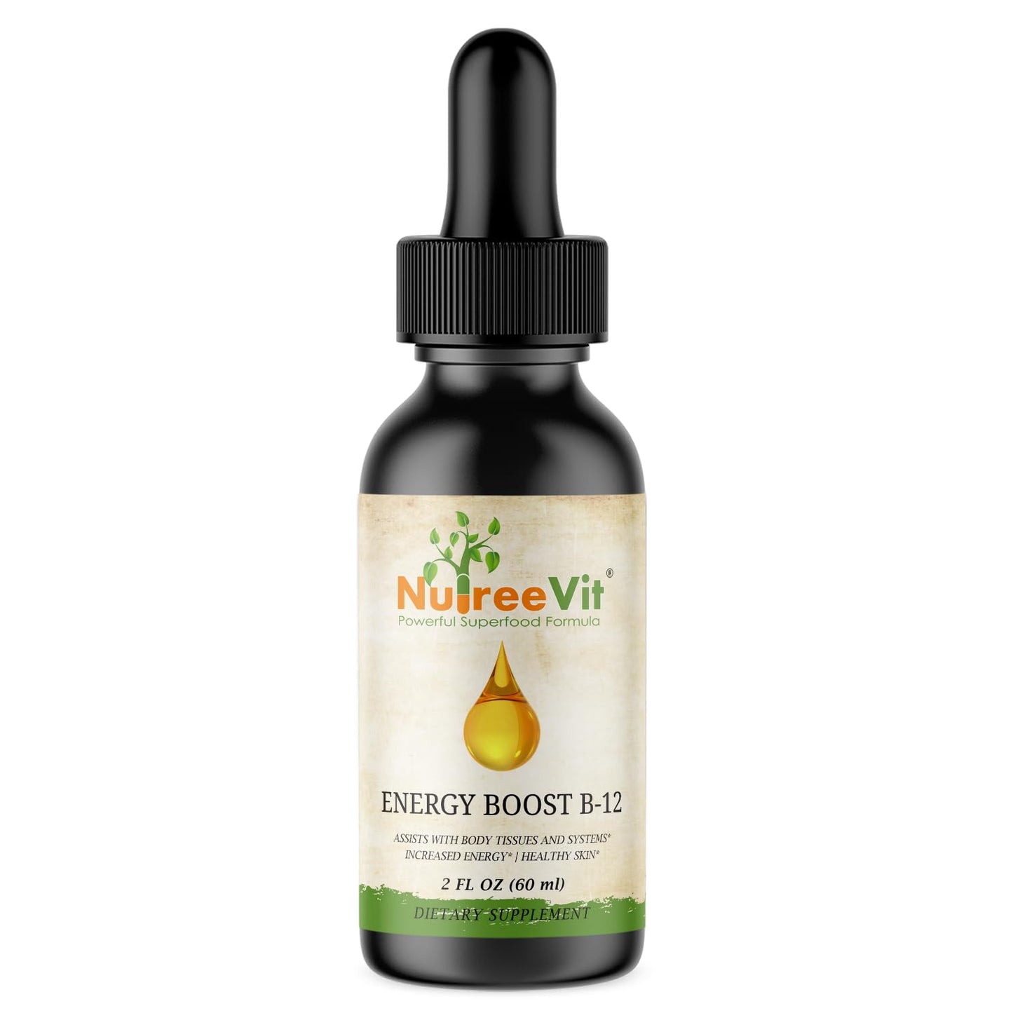 NutreeVit Energy Boost B-12 Capsules, 60 Count