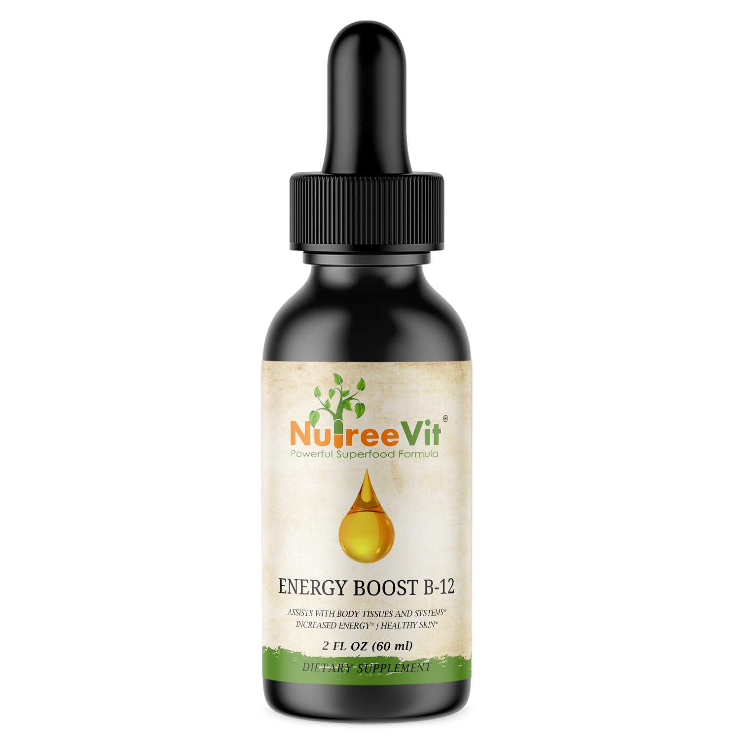 NutreeVit Energy Boost B-12 Capsules, 60 Count