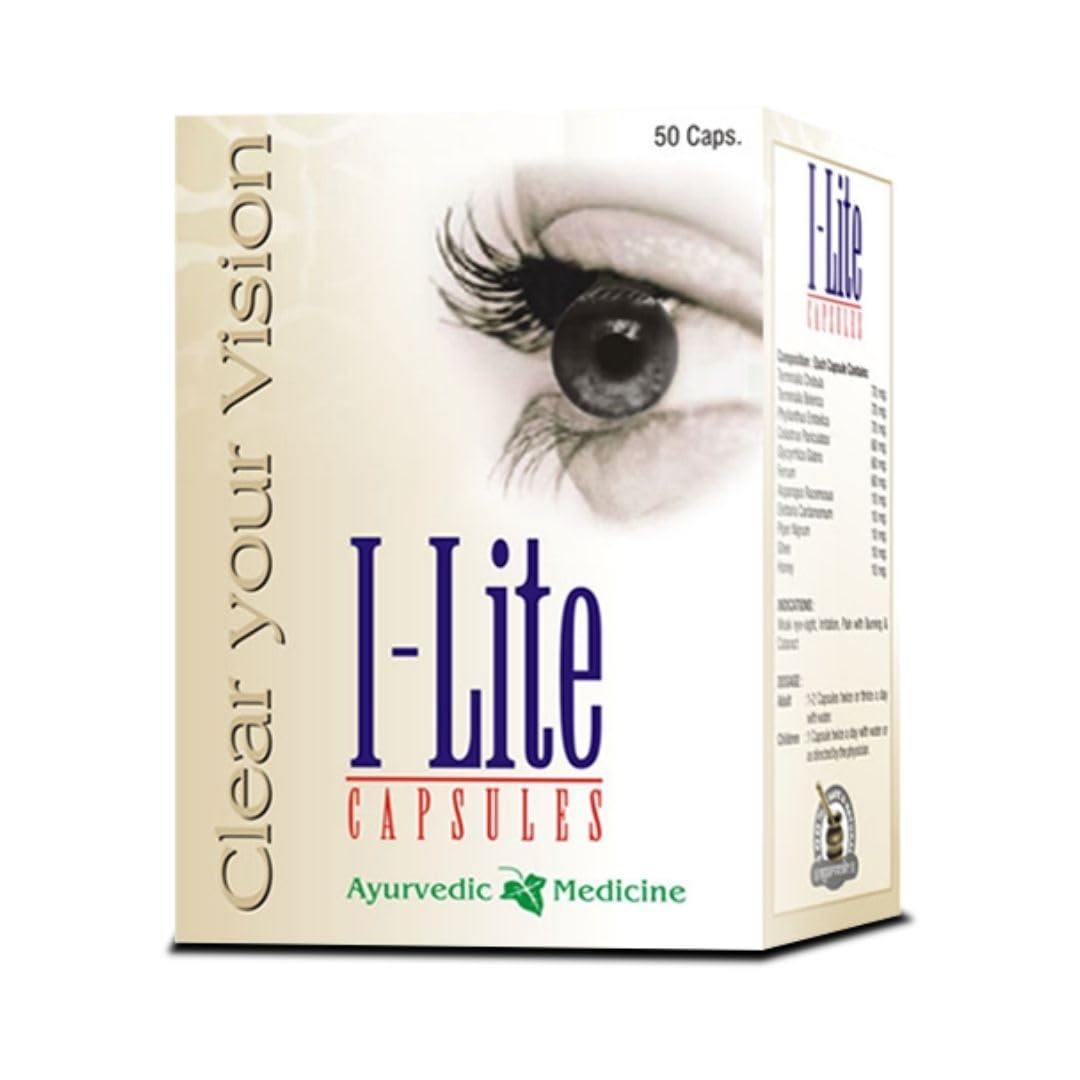 Ayurved Research Foundation I Lite Capsule Herbal Remedy for Weak Eyesight to Improve Vision 200 Capsules