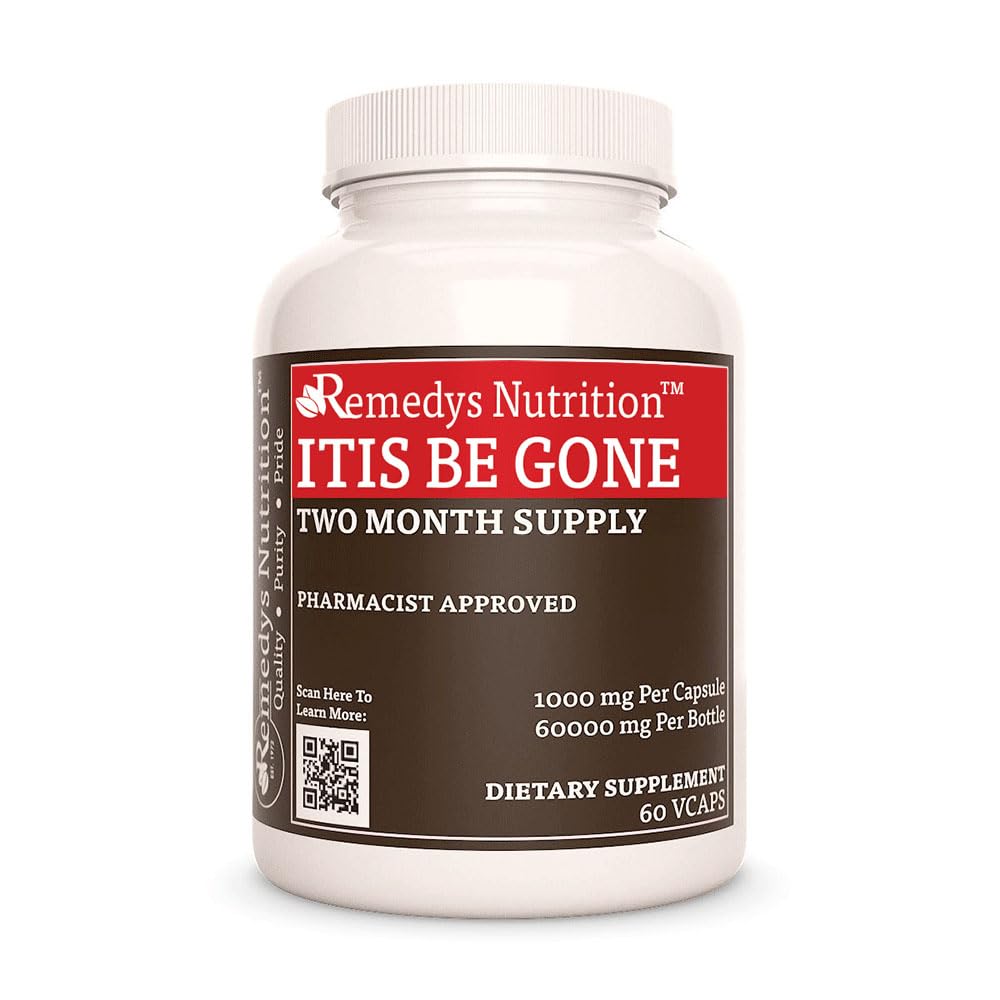 Remedy's Nutrition Itis Be Gone 60 Vegan Capsules