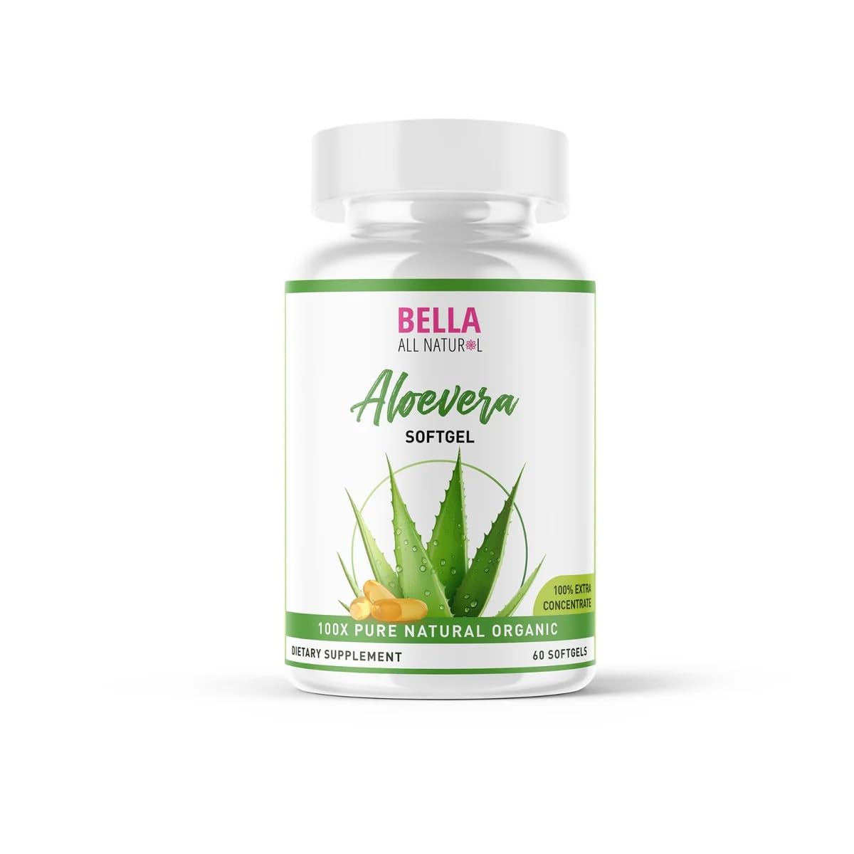 Bella All Natural Aloe Vera Capsule 60 Count