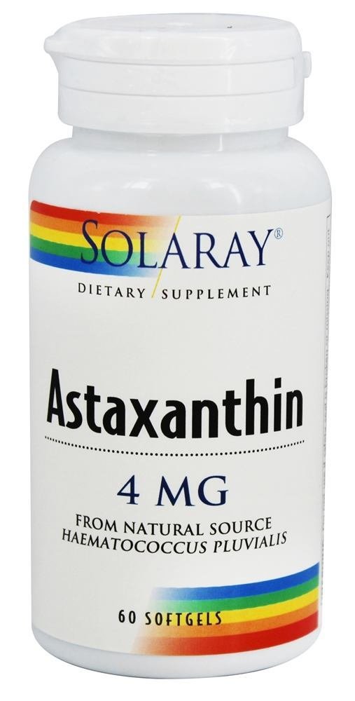 Solaray Astaxanthin 4 mg Softgels, 60 Softgels