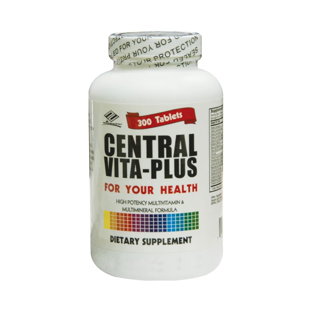 NCB Central Vita-Plus High Potency Multivitamins & Multimineral Tablets, 300 Count