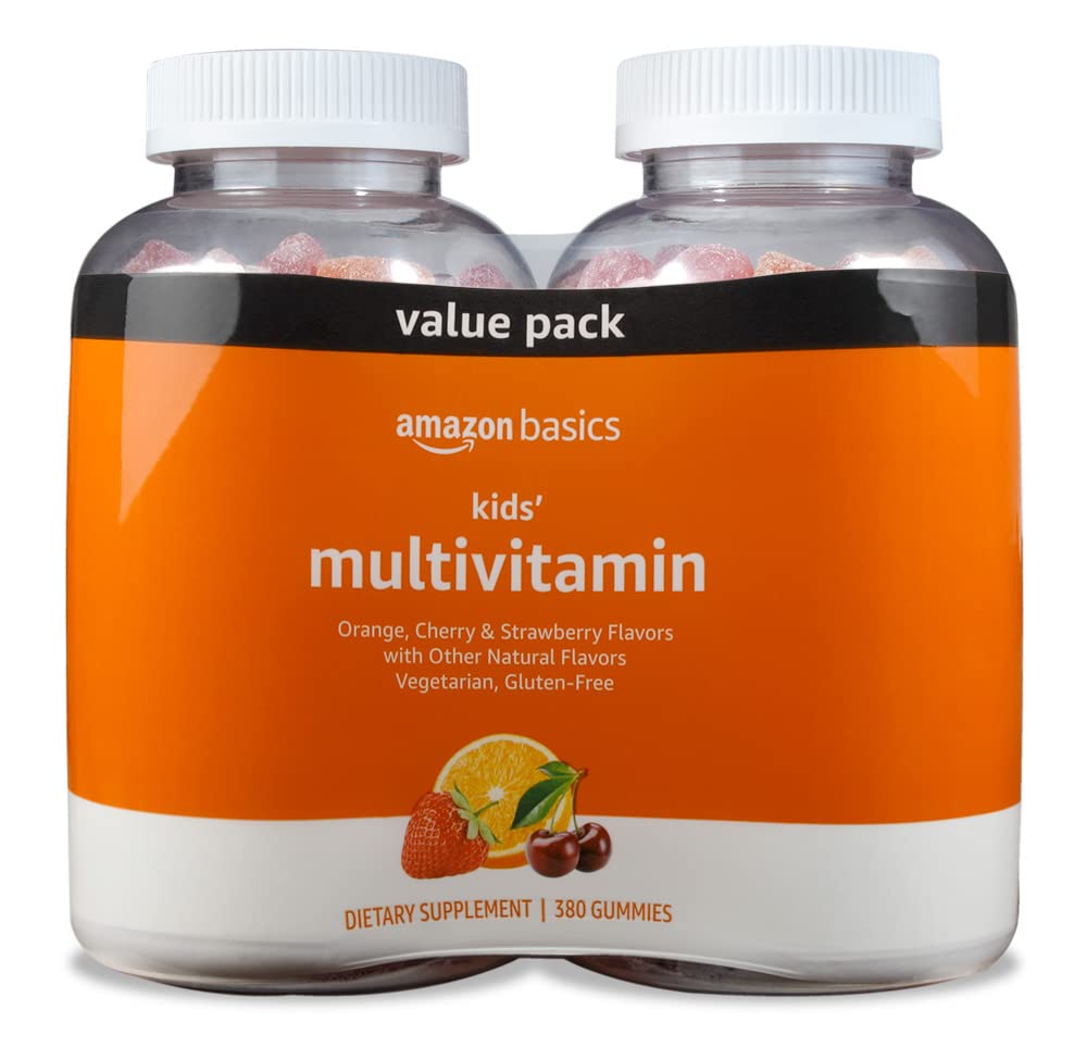 Amazon Basics Kids' Multivitamin Gummies 380 Count