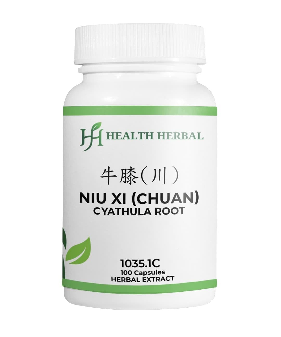 Health Herbal NIU Xi (Chuan)/Cyathula Root Capsules, 100 Capsules