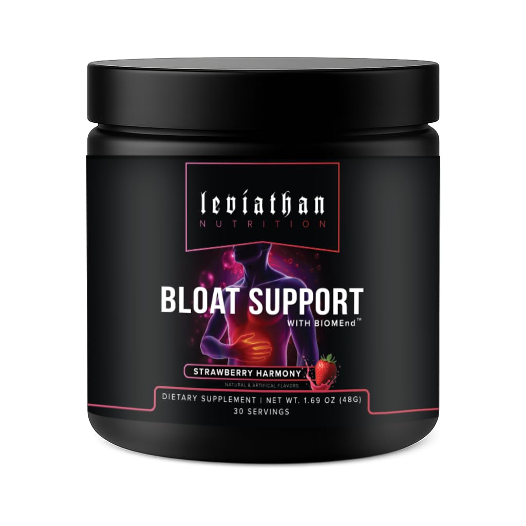 Leviathan Nutrition Bloat Support with BIOMend Powder, 1.69