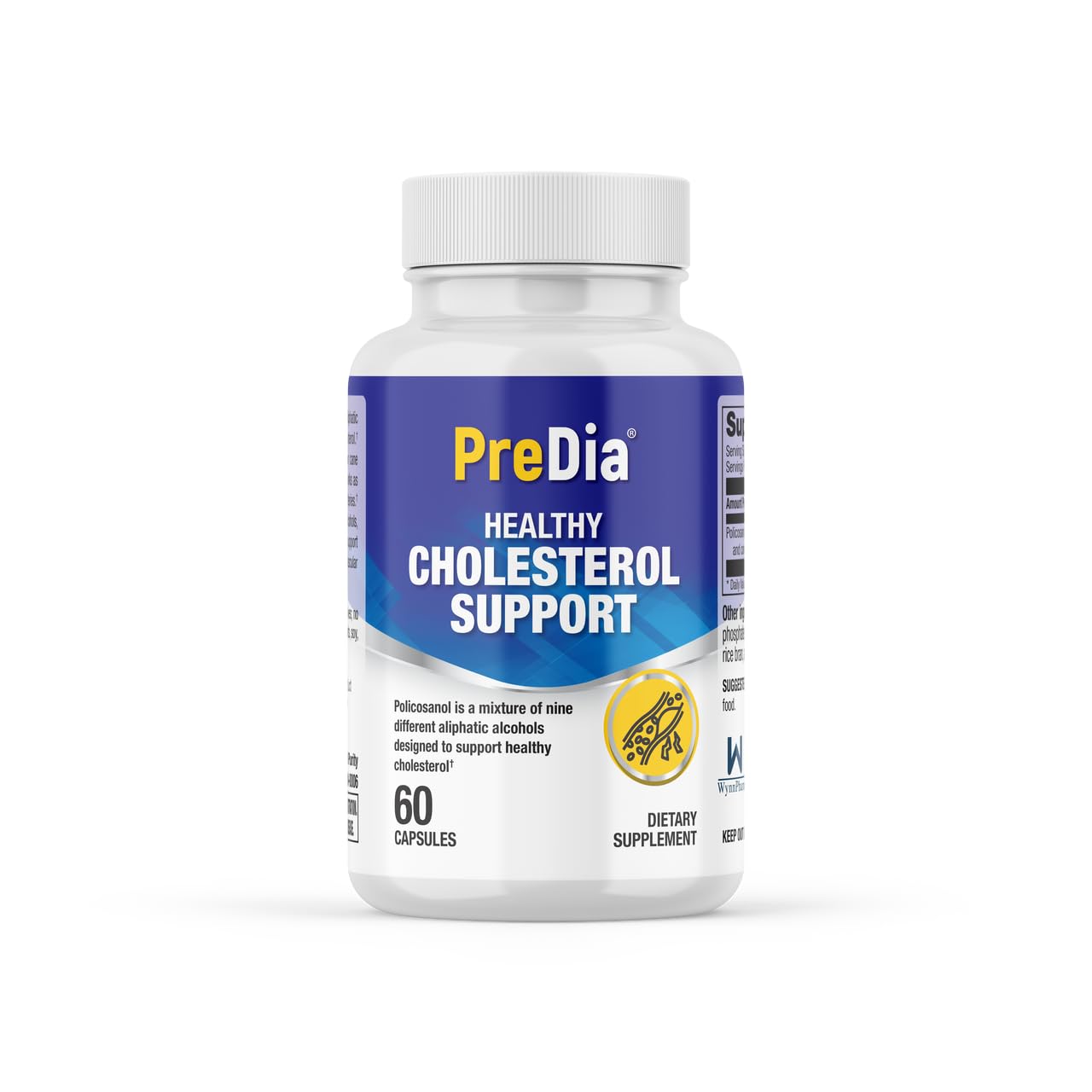 PREDIA Healthy Cholesterol Support Policosanol 20 mg Capsule, 1 Count