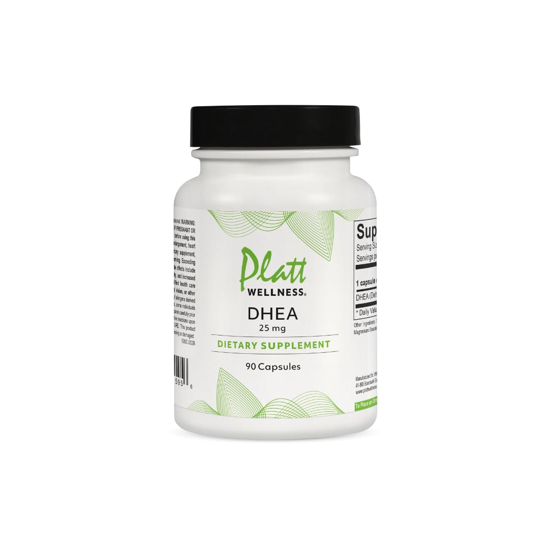 Platt Wellness DHEA 25 mg Capsule 90 Count
