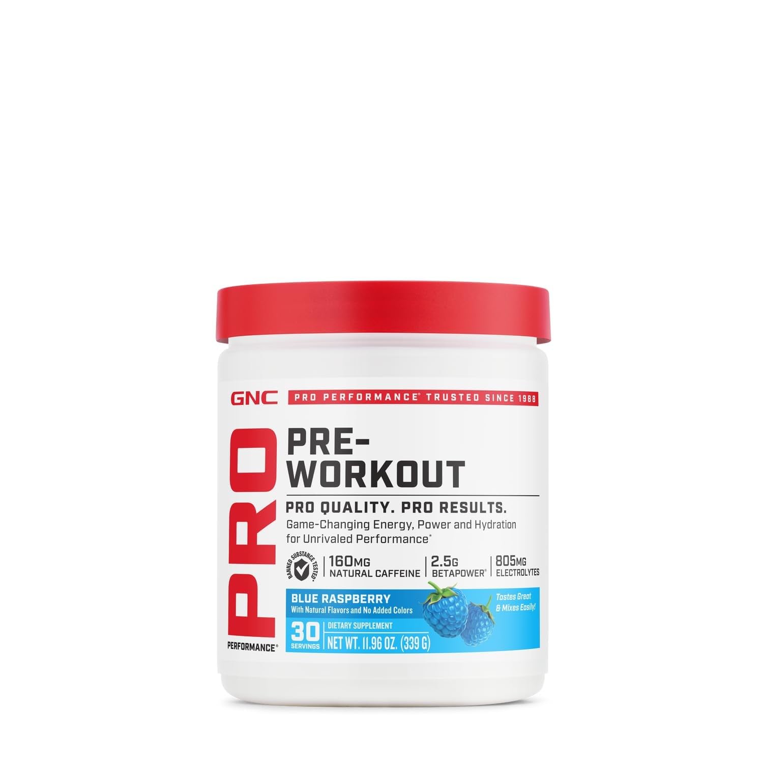 GNC Pro Performance Pre Workout Powder 11.96 Ounce