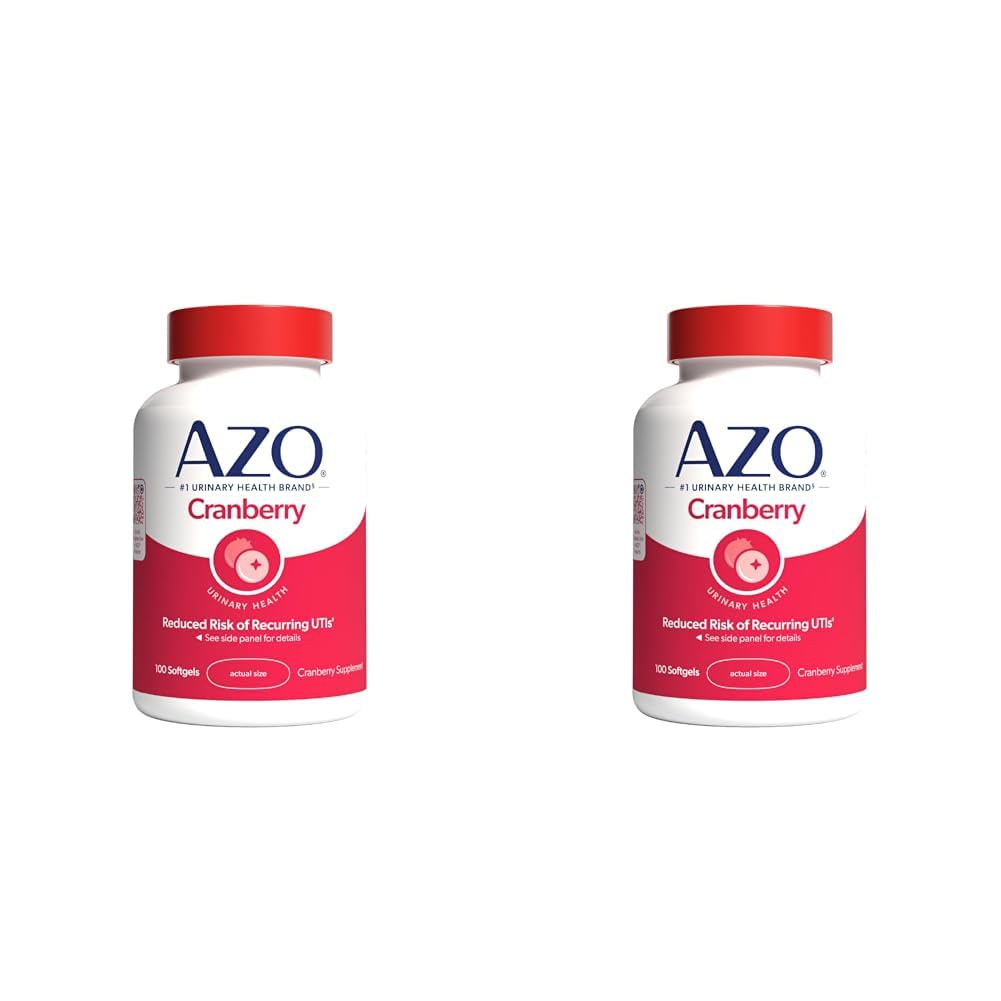 AZO Cranberry Urinary Tract Health Supplement Softgel 200 Count