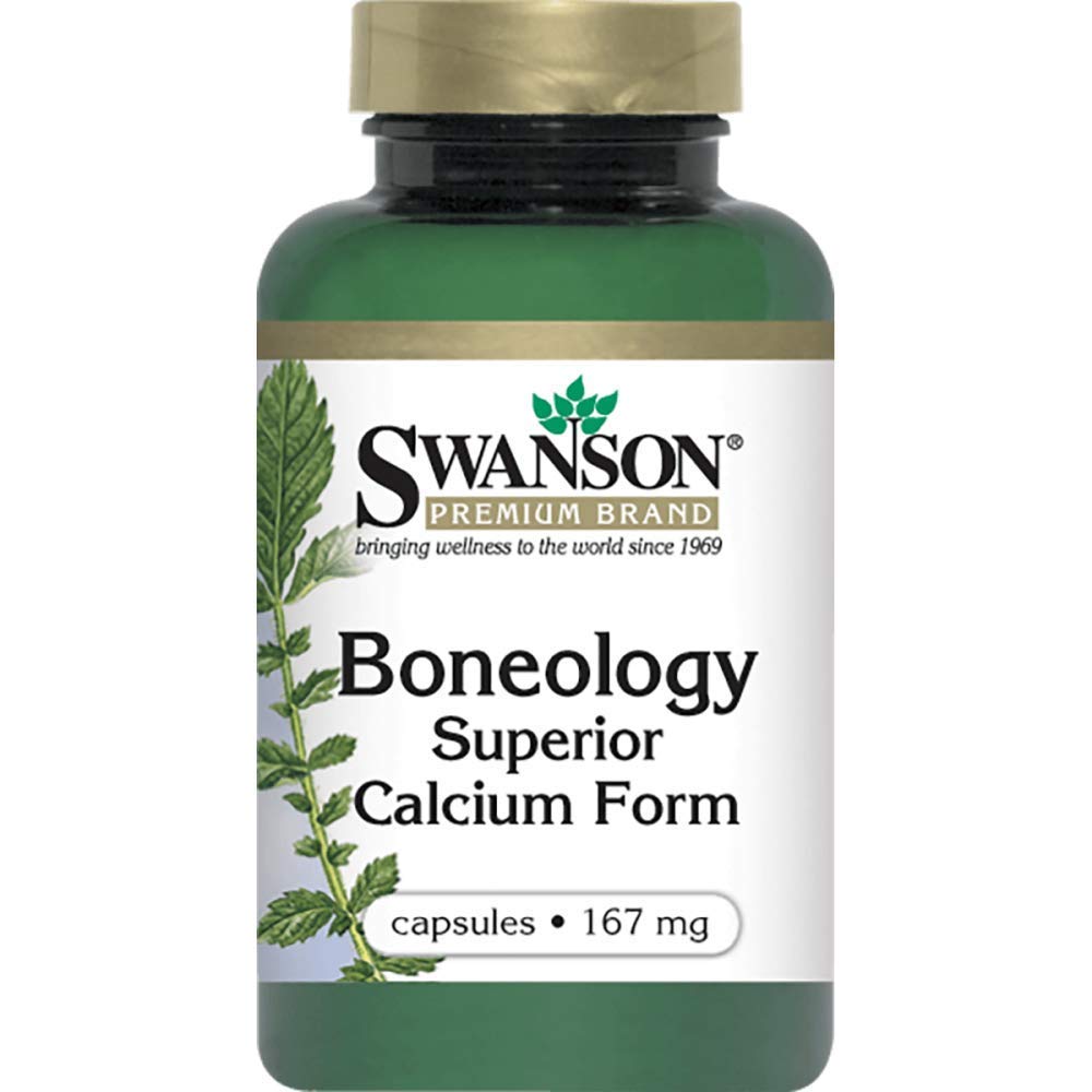 Swanson Calcium Microcrystalline Hydroxyapatite with Phosphorus Capsules, 120 Capsules