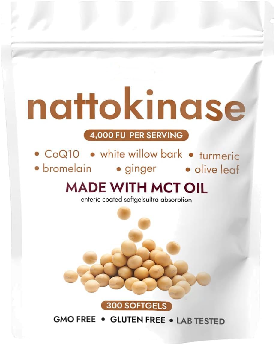 EILTEAU Corvael Nattokinase 4,000 FU 7-in-1 Supplement Softgels 300