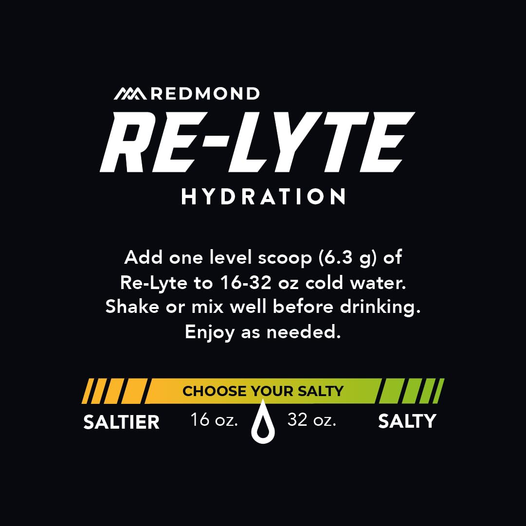 REDMOND Re-Lyte Hydration Electrolyte Mix Powder 7.62 Ounce