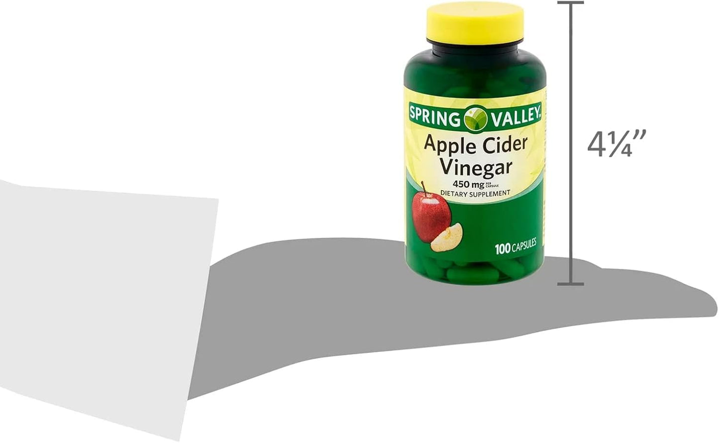 BASKETGOODS Apple Cider Vinegar Capsules 450 mg 100 Count