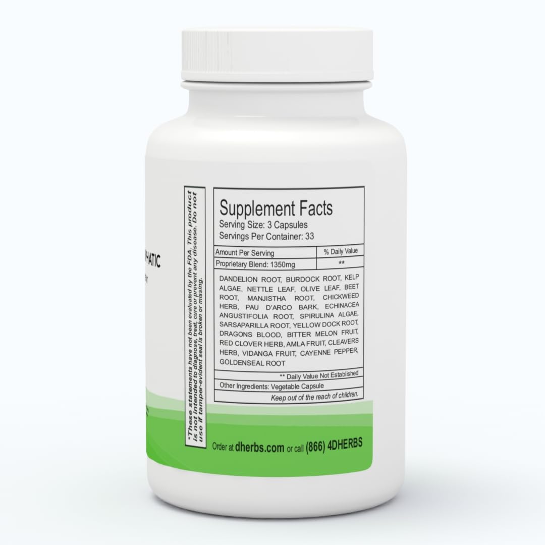 Dherbs Blood & Lymphatic Capsule, 1 Count
