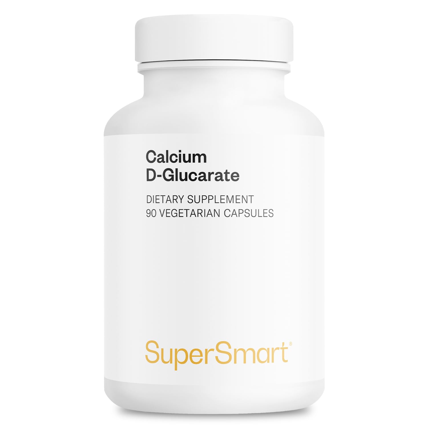 Supersmart Calcium D-Glucarate 1500mg per Day (High Strength) Capsules, 90 Count