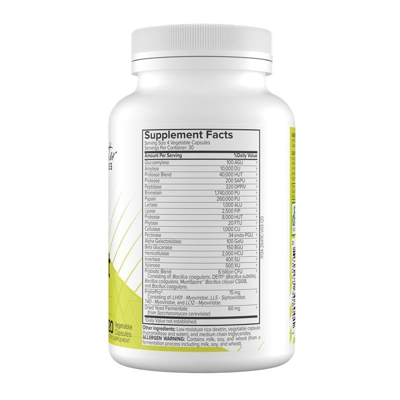 You Matter Wellness ProDigest Digestive Enzymes with Prebiotics, Probiotics, Postbiotics, Gut Health Supplement for Bloating, Indigestion & Regularity Capsule 120 Count