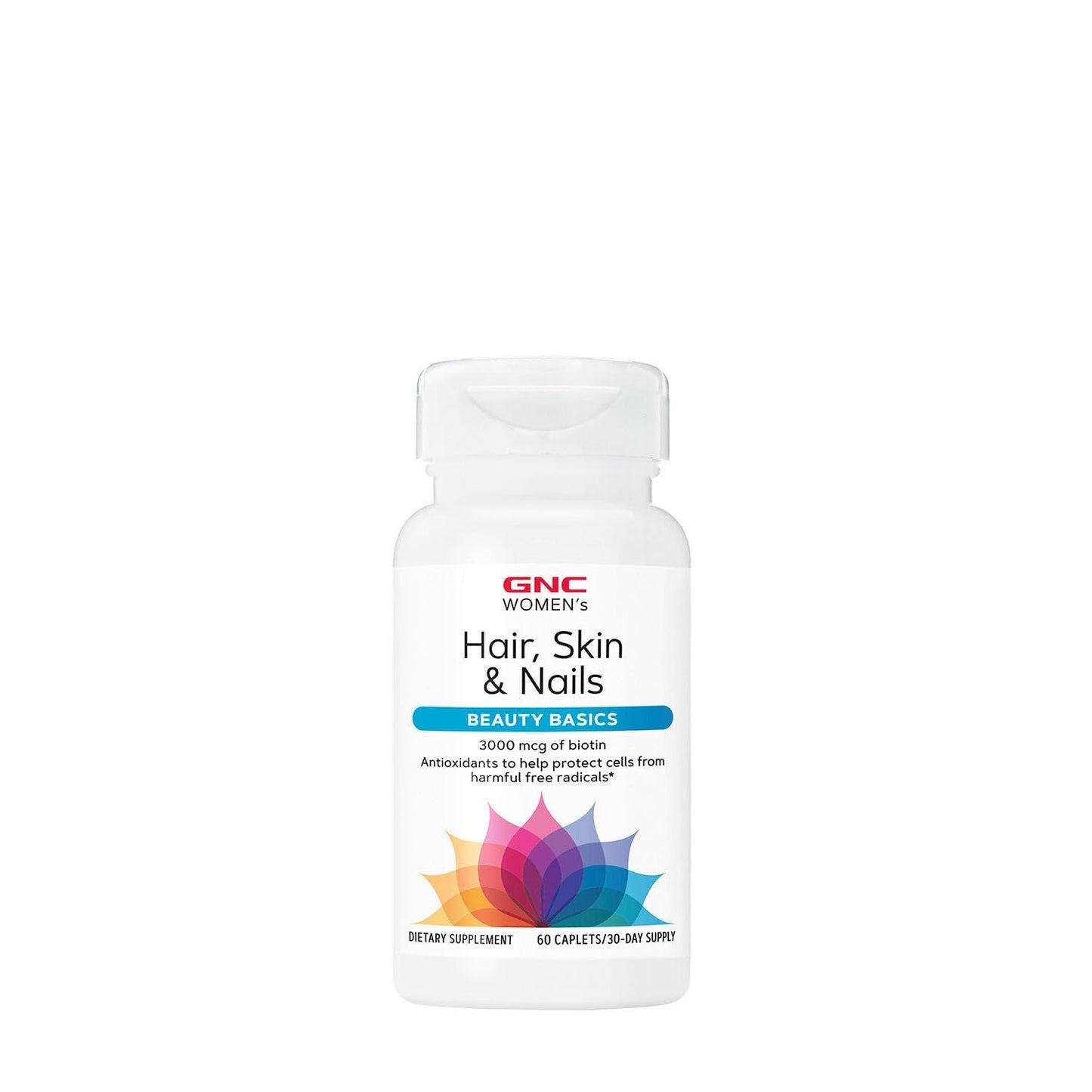 GNC Women's Hair, Skin & Nails Daily Multivitamin Caplets, 60 Count