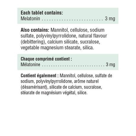 Unknown Melatonin 3 mg Tablets, 100 Tablets