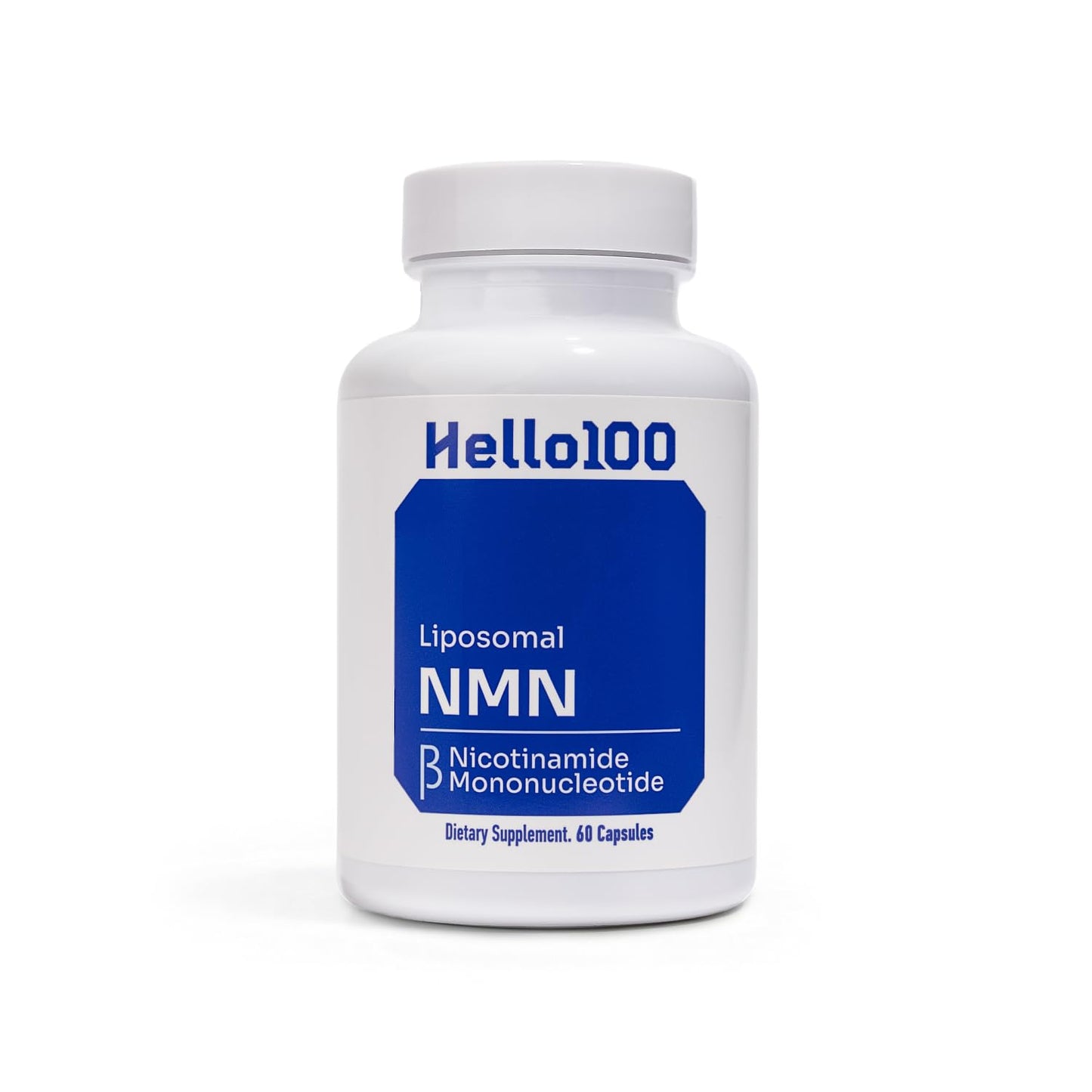 HELLO100 NMN Supplement 500mg Capsules 60 Count