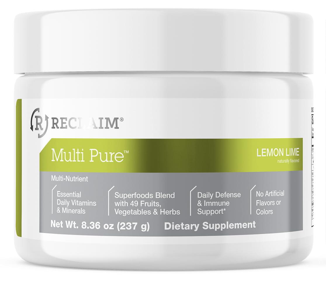 Complete Nutrition Reclaim Multi Pure Lemon Lime Powder, 8.36 Ounce