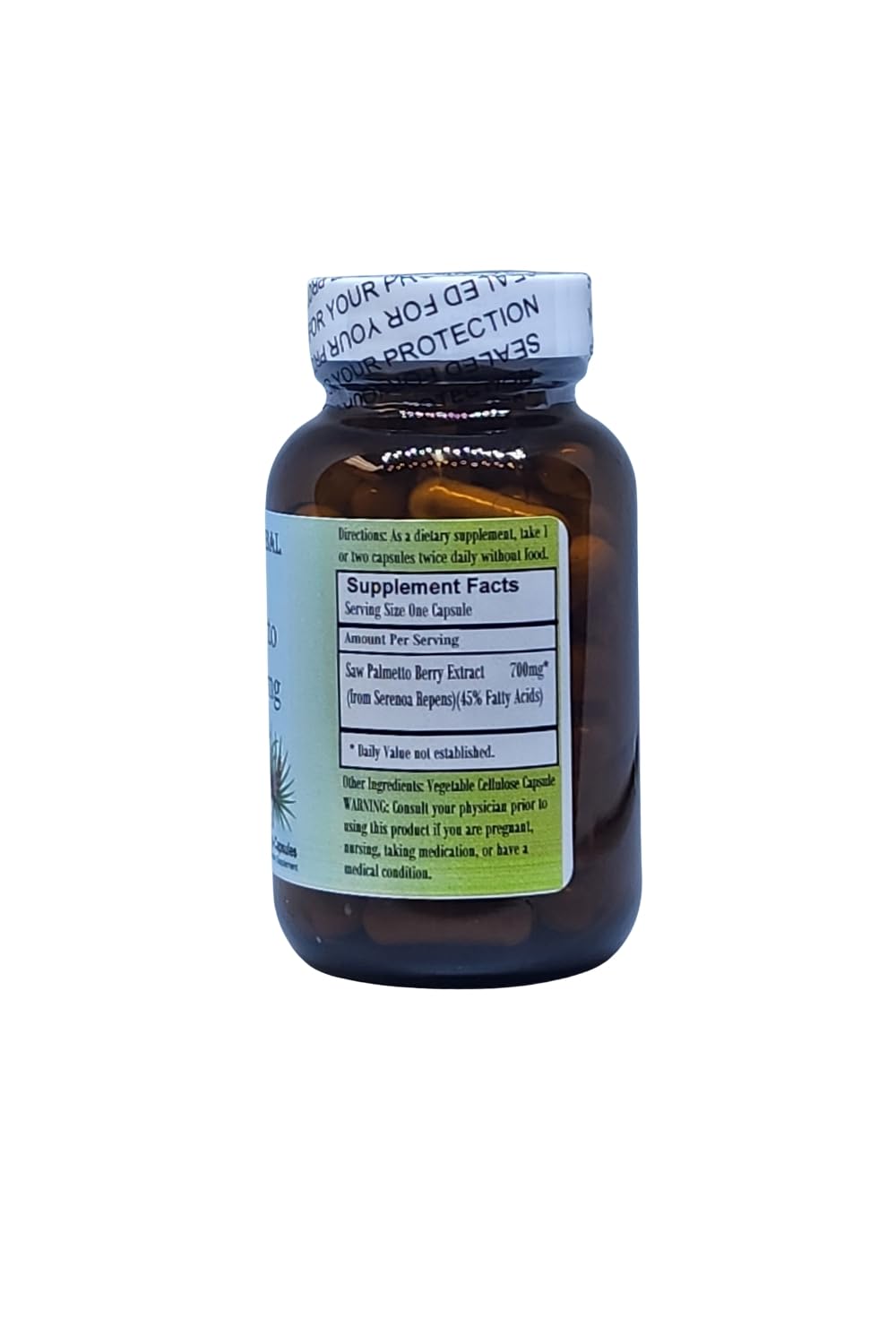 Barlowe's Herbal Elixirs Saw Palmetto Extract, 60 Capsules