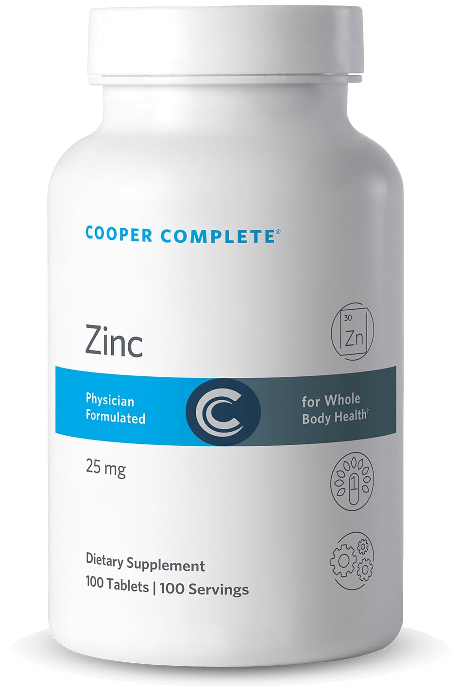 Cooper Complete Zinc Supplement 25 mg Tablets, 1 Tablet