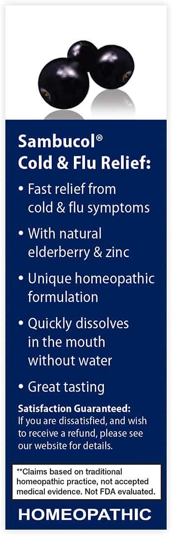Sambucol Cold & Flu Relief Tablets, 30