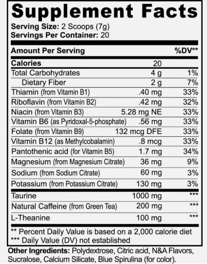 Generic Energy Powder Cotton Candy Powder, 4.9 Ounce