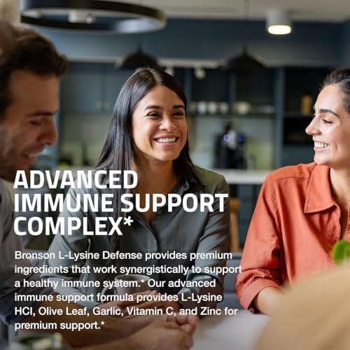 Bronson L-Lysine Defense Immune Support Complex Capsules 180