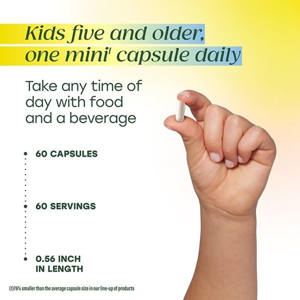MegaFood MegaFlora Kids Probiotics Capsule, 60 Mini Capsules