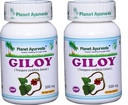 Planet Ayurveda Giloy 500 Mg Veg Capsules, 120 Capsules
