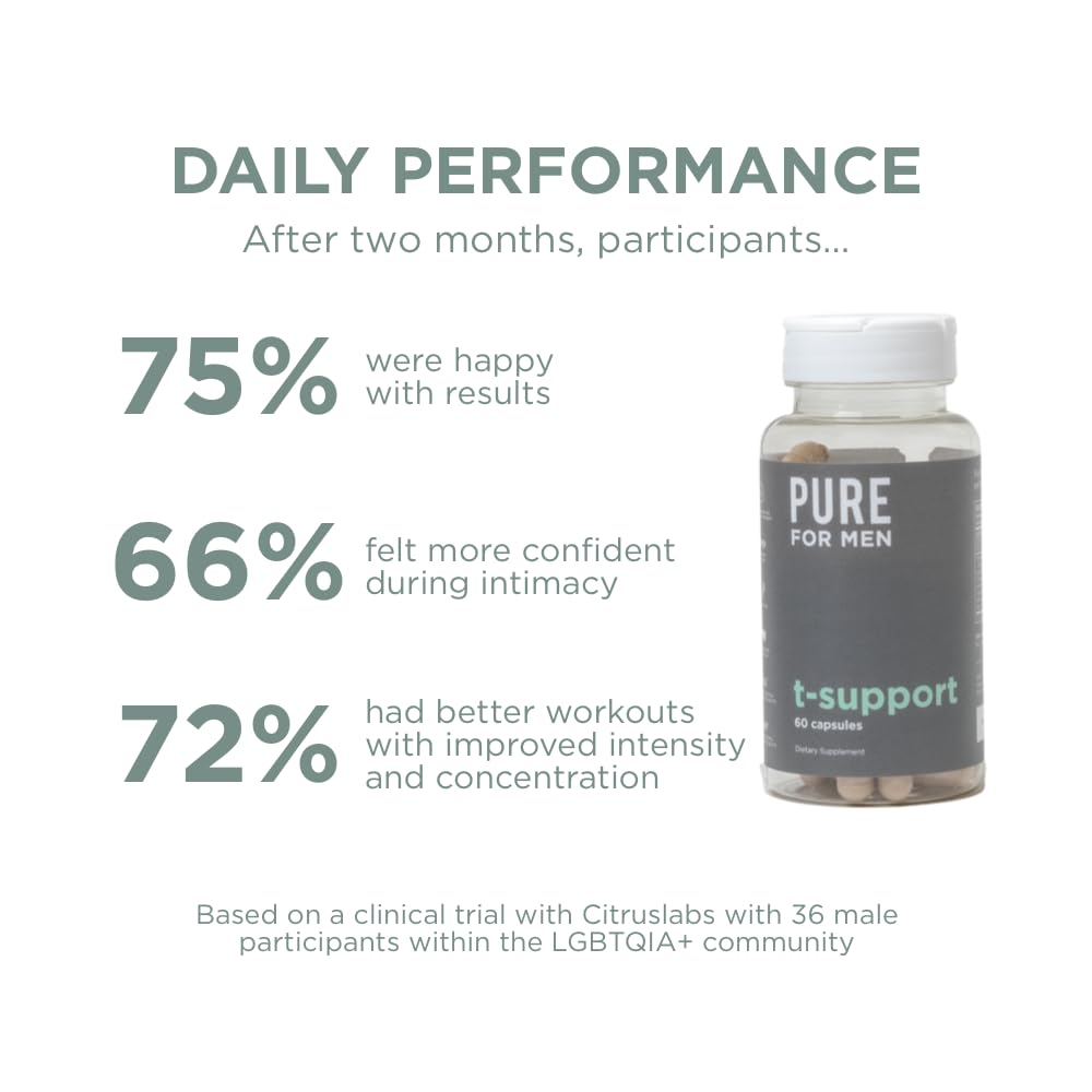Pure for Men T-Support Supplement, 60 Capsules