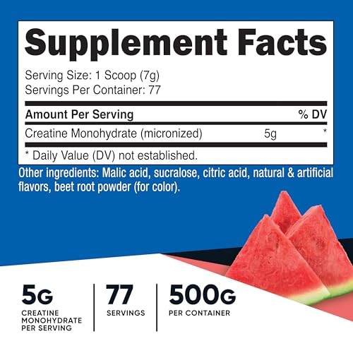Nutricost Creatine Monohydrate Powder 2 x 500 g, 35.8