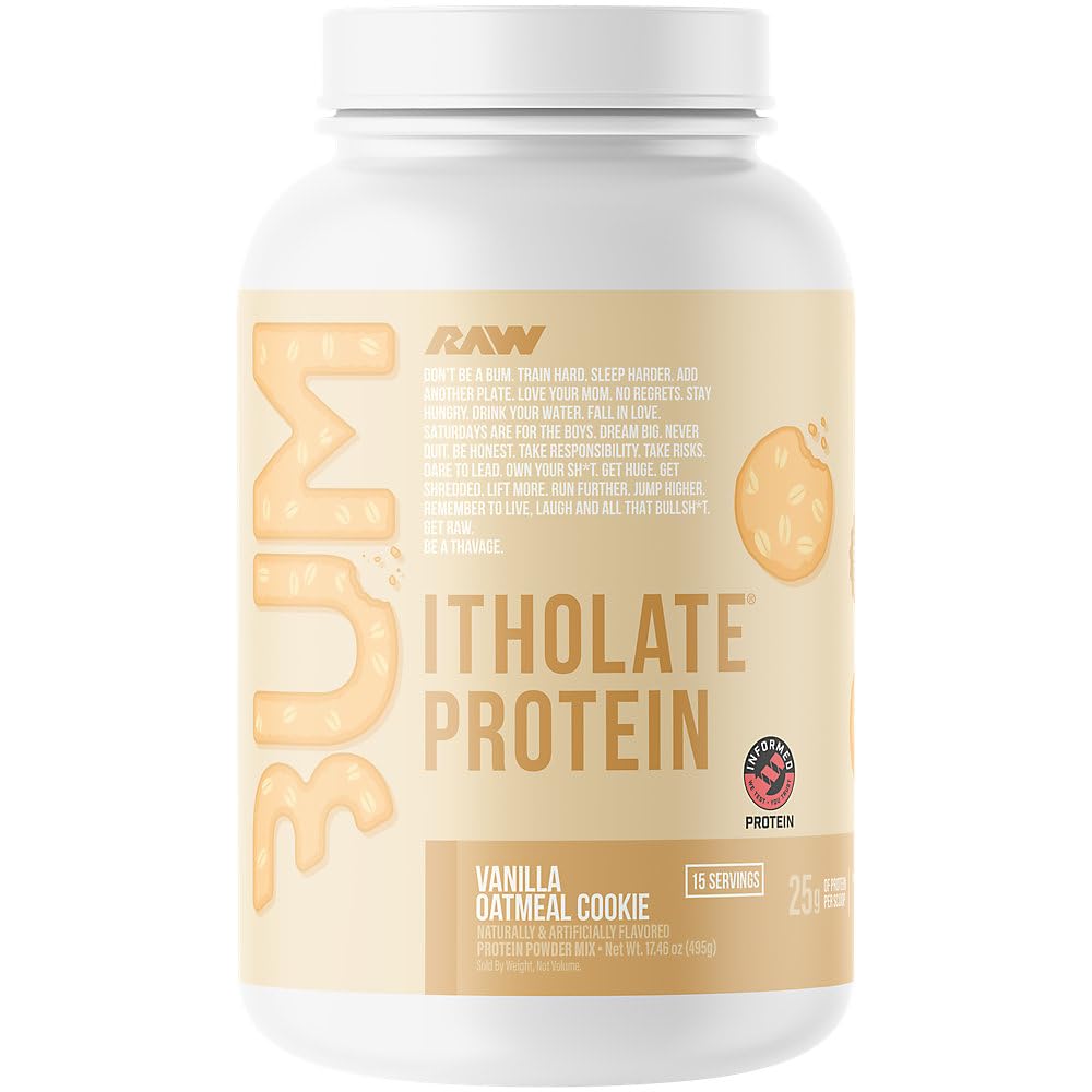 RAW CBUM Series Itholate Protein Powder Vanilla Oatmeal Cookie, 1.03 lb