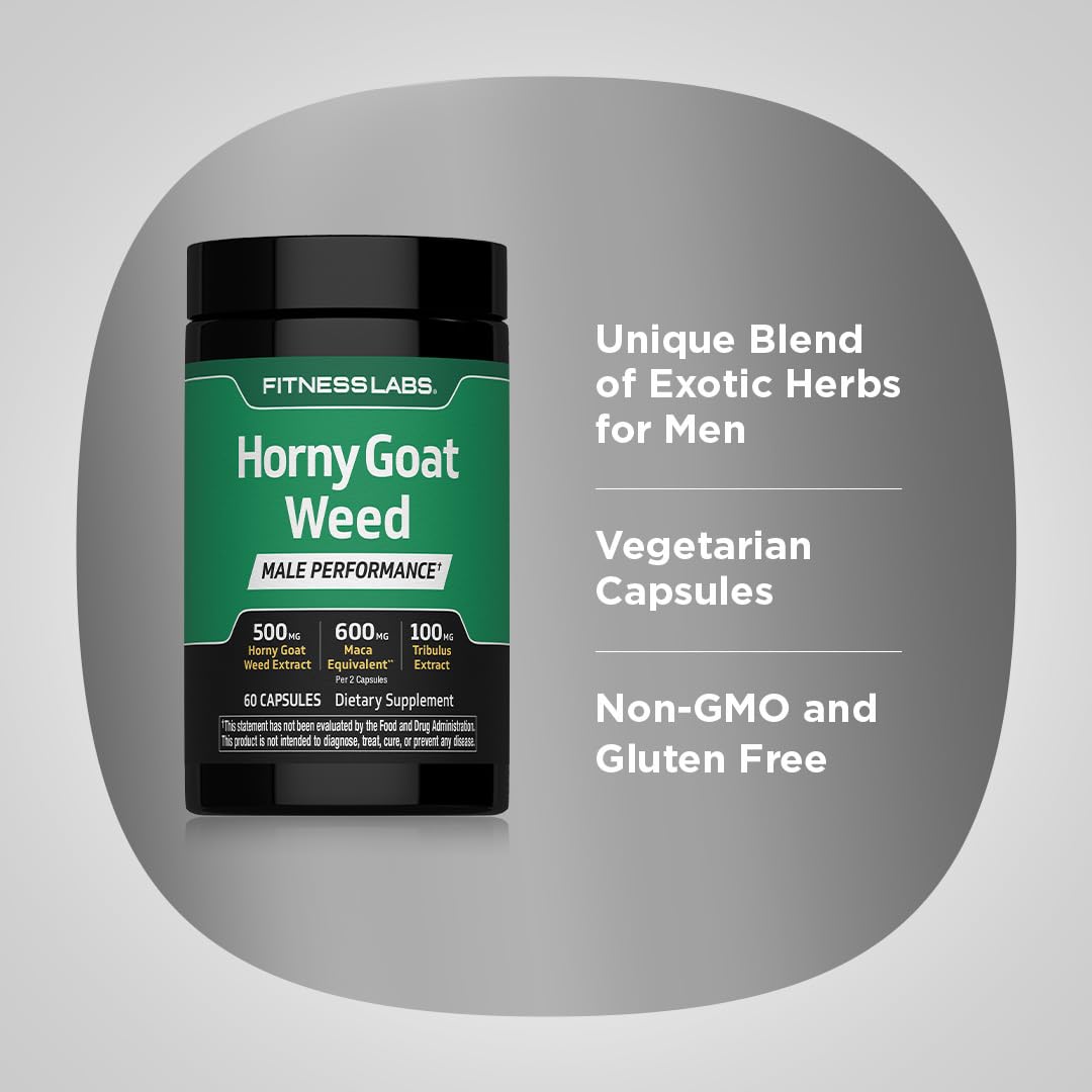 Piping Rock Horny Goat Weed Complex Capsules, 60 Count