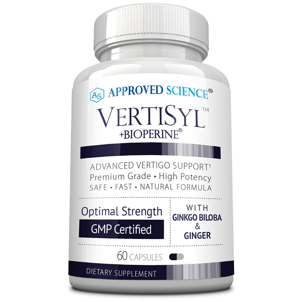 Approved Science VertiSyl - Ginkgo Biloba, Ginger, Vitamin D3, BioPerine, 60 Capsules