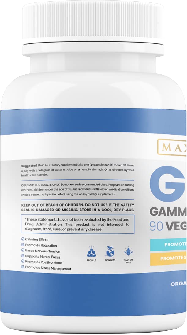 Maximum Slim GABA Gamma-Aminobutyric Acid Capsule, 1 Count