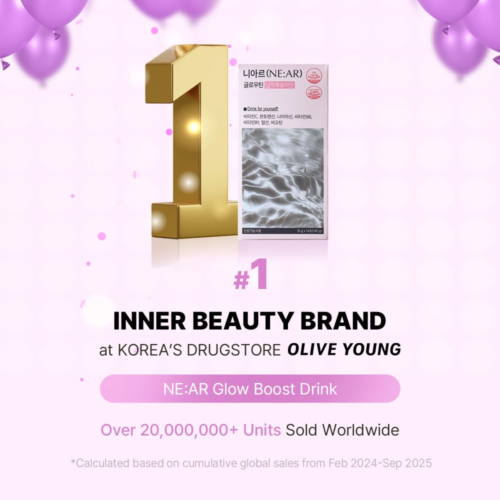 NE:AR Glow Boost Drink Powder Stick, 14 Sticks