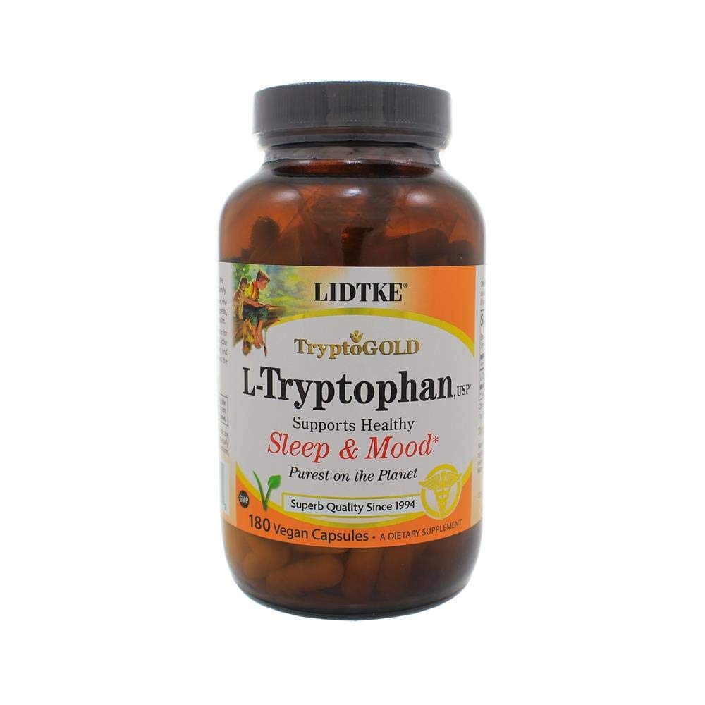 Lidtke L-Tryptophan 500 mg Capsules, 180 Count