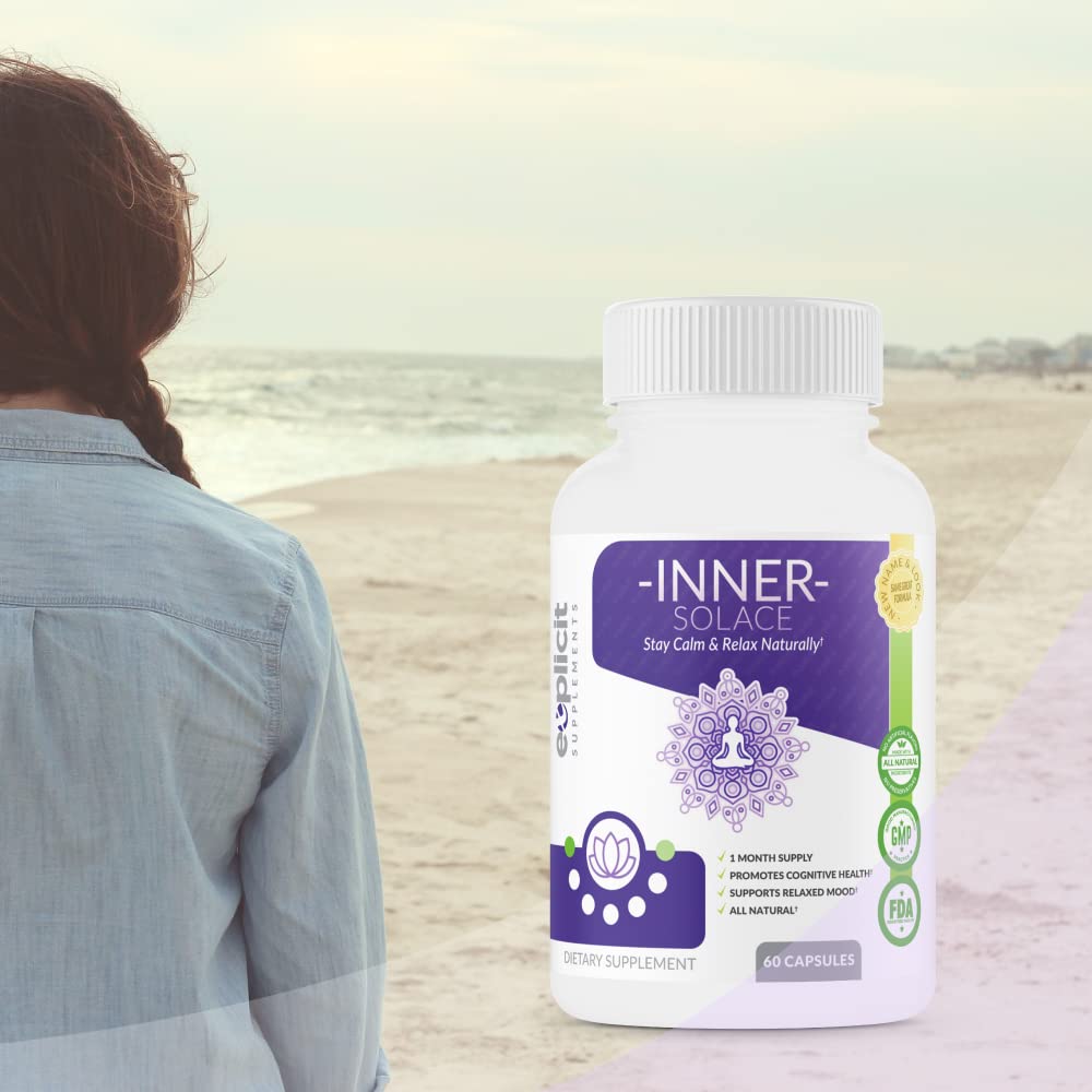 eXplicit Supplements Inner Solace Stay Calm & Relax Naturally – Mental Focus 60 Capsules