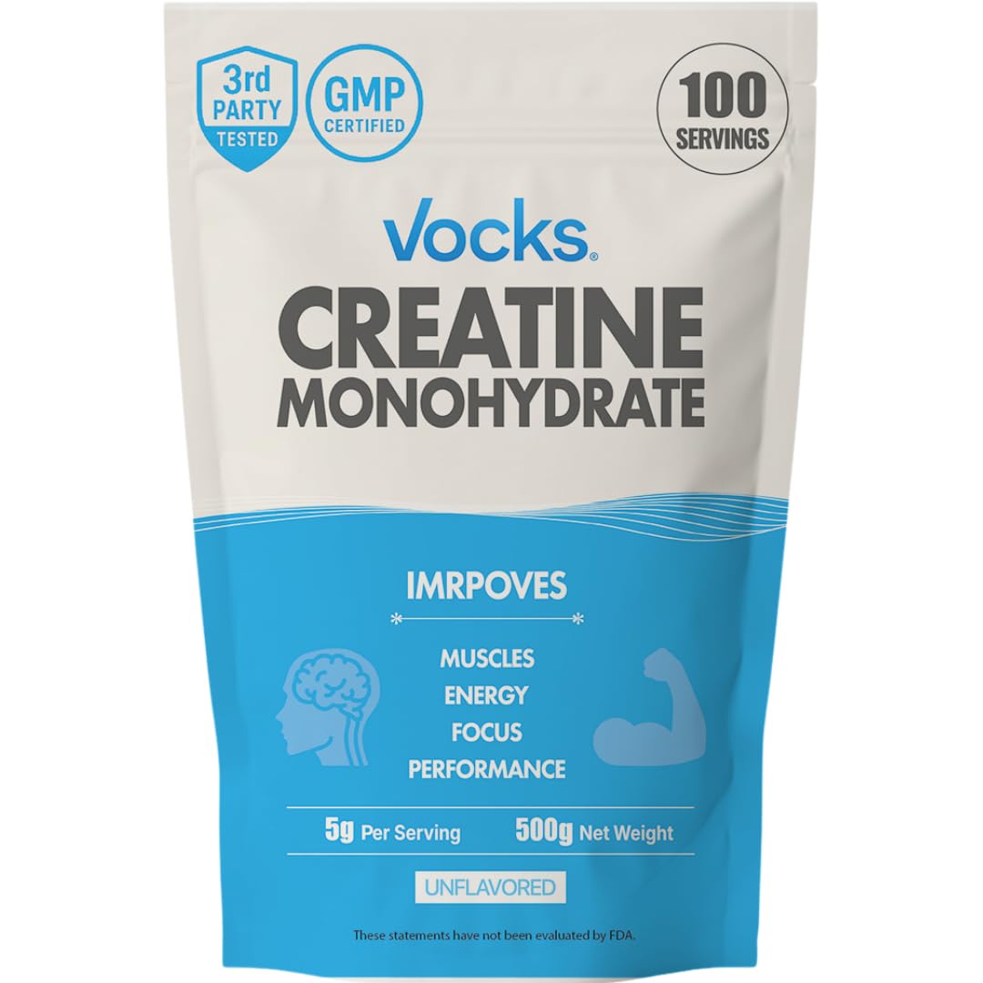 Vocks Creatine Monohydrate Powder 1.1 lb