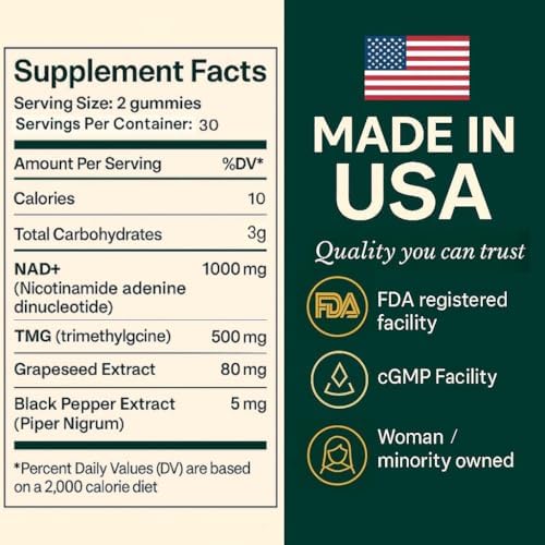 b.Ready NAD+ Gummies 60 Count