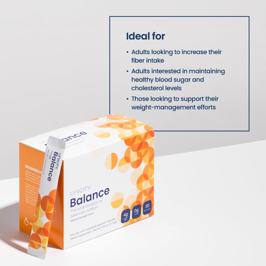 Unicity Feel Great System Natural—Feel Great Pack with Balance Natural Orange and UNIMATE Lemon Ginger Powder, 27.92