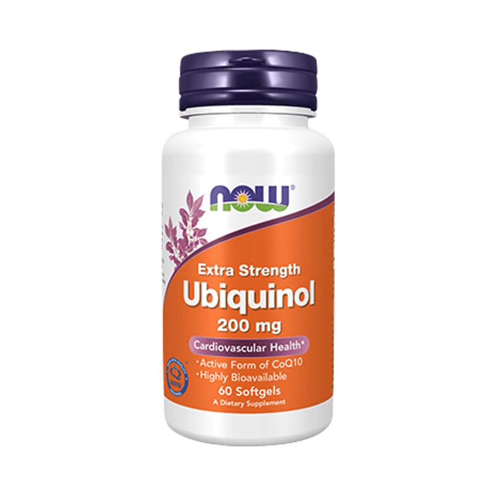 NOW Foods Ubiquinol 200mg Capsule, 3-Pack