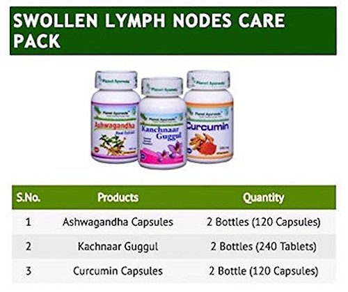 Planet Ayurveda Swollen Lymph Nodes Care Pack Ayurvedic Remedy 6 Capsules