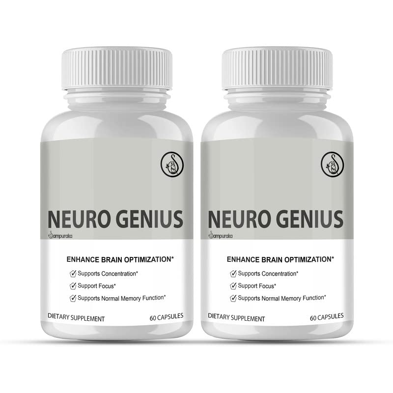 Sampuraka Neuro Genius Advanced Cognitive Support Supplement to uplock Brain Potential 120 Capsules